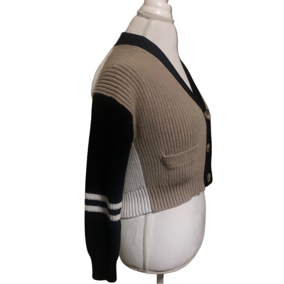 Tommy Jeans Colorblock Cropped Cardigan - Picture 2 of 11